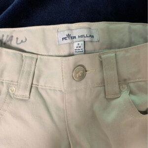 Peter Millar Cream Classic Chinos for Boys (size small 7/8)